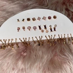 NWT—Free People Stud & Huggie Set